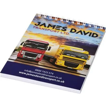 Desk-Mate® spiral A6 notebook - PF Concept promotional product, branded with your logo