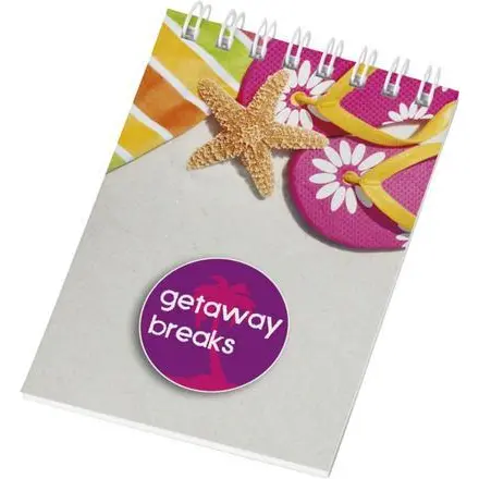 Desk-Mate® spiral A7 notebook - PF Concept promotional product, branded with your logo