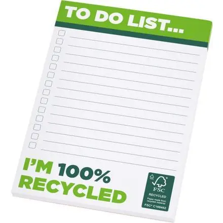 Desk-Mate® A6 recycled notepad - PF Concept promotional product, branded with your logo