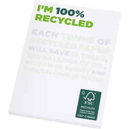 Desk-Mate® A7 recycled notepad - PF Concept promotional product, branded with your logo