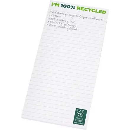 Desk-Mate® 1/3 A4 recycled notepad - PF Concept promotional product, branded with your logo