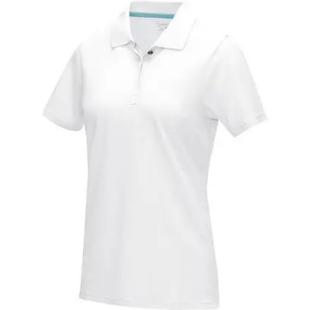 Graphite short sleeve women’s organic polo - PF Concept promotional product, branded with your logo