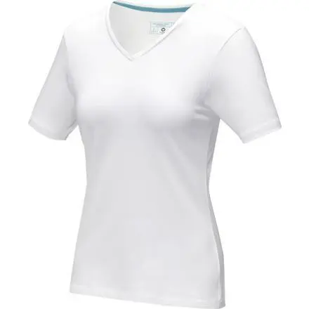 Kawartha short sleeve women's organic v-neck t-shirt - PF Concept promotional product, branded with your logo