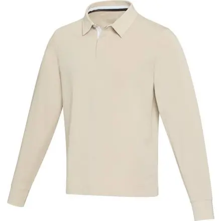 Clyde unisex organic rugby polo sweatshirt - PF Concept promotional product, branded with your logo