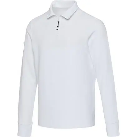 Apollo 245 g/m² long sleeve unisex half zip polo - PF Concept promotional product, branded with your logo