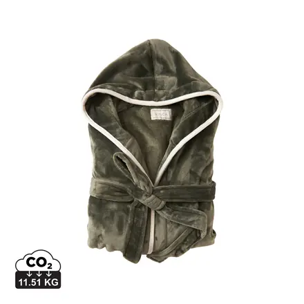 VINGA Louis luxury plush GRS RPET robe size S - XD Connects promotional product, branded with your logo