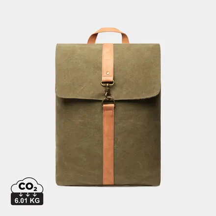 VINGA Bosler backpack GRS recycled canvas - XD Connects promotional product, branded with your logo