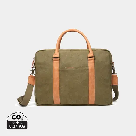 VINGA Bosler RCS recycled canvas computer bag - XD Connects promotional product, branded with your logo