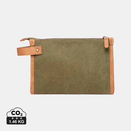 VINGA Bosler GRS recycled canvas toiletry bag - XD Connects promotional product, branded with your logo