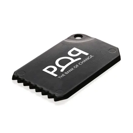 Made in Britain Recycled Business Card Ice Scraper - branded promotional product
