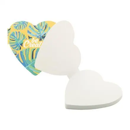 CreaStick Heart - Custom sticky notepad - branded promotional product