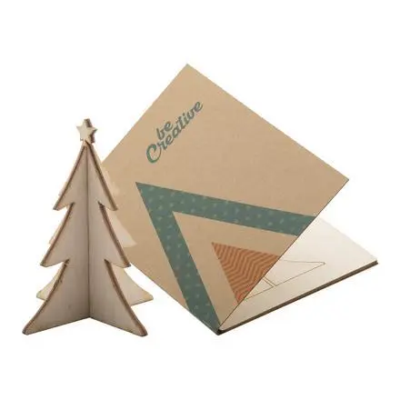 Creax Kraft - Christmas card, tree - branded promotional product