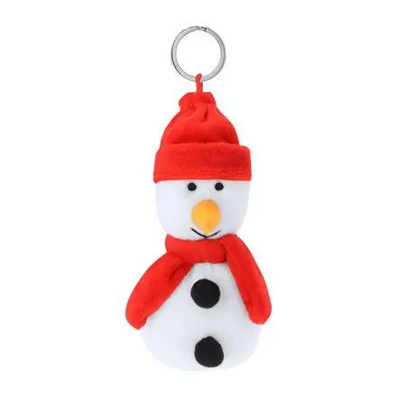 Velin - Christmas plush keyring, snowman - branded promotional product