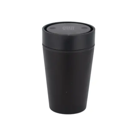 Coffee Waste Cup 8oz Espresso Black - branded promotional product