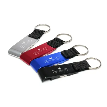 Bottle Opener Trolley Keyring - Laltex promotional product, branded with your logo