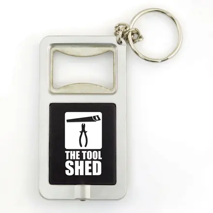 Sofia Bottle Opener Keyring - Laltex promotional product, branded with your logo