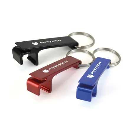 Dunbar 3-in-1 Bottle Opener Keyring - Laltex promotional product, branded with your logo