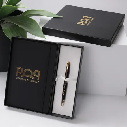 Executive Set A5 Notebook & Pen - Laltex promotional product, branded with your logo