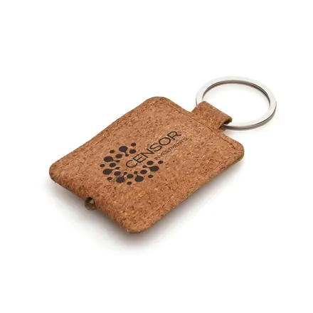 Cork Keyring with Torch - Laltex promotional product, branded with your logo