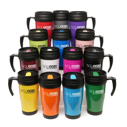 Polo Plus 400ml Travel Mug - Laltex promotional product, branded with your logo