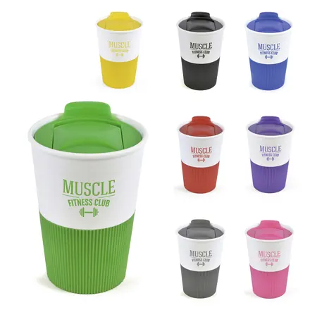 Grippy 330ml Take Out Mug - Laltex promotional product, branded with your logo