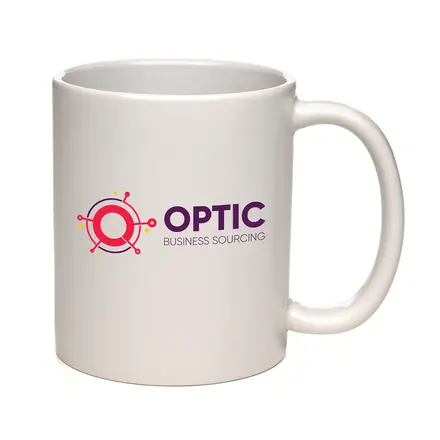 Cambridge White Gloss Finish Mug - branded promotional product