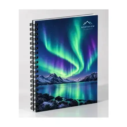 Willingham A5 Full Colour Wiro Flexi Notebook - branded promotional product
