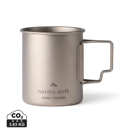 Nordic Drift Trail Ultra Light Titanium 450ml Cup - XD Connects promotional product, branded with your logo