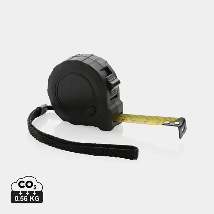 RCS recycled plastic 3M/16 mm tape with stop button - branded promotional product
