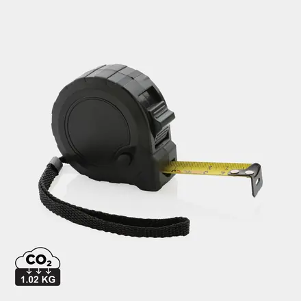 RCS recycled plastic 5M/19 mm tape with stop button - branded promotional product