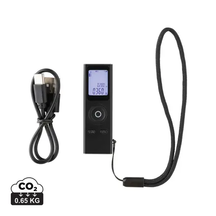 Gear X RCS recycled aluminium 30 metre laser measure - XD Connects promotional product, branded with your logo