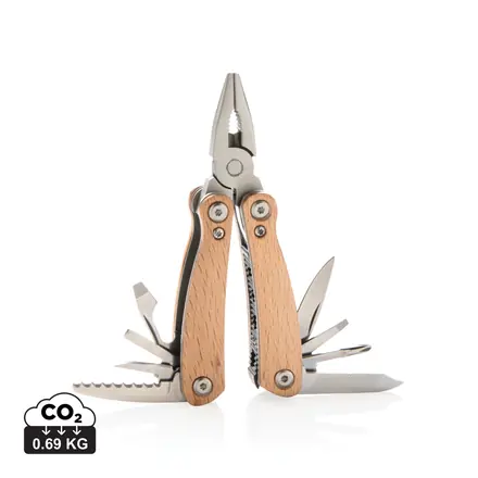 Wood multitool mini - XD Connects promotional product, branded with your logo