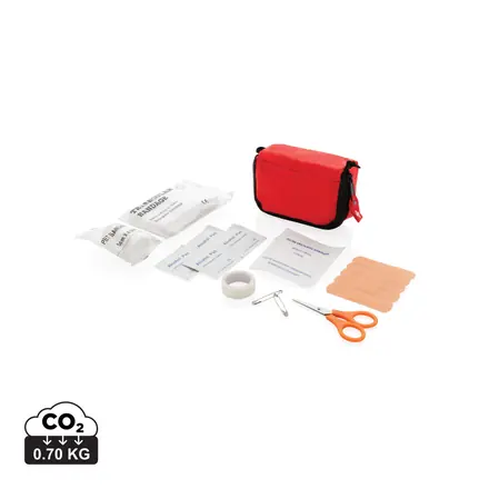 First aid set in pouch - XD Connects promotional product, branded with your logo