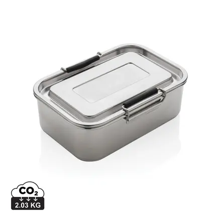 RCS Recycled stainless steel leakproof lunch box - XD Connects promotional product, branded with your logo