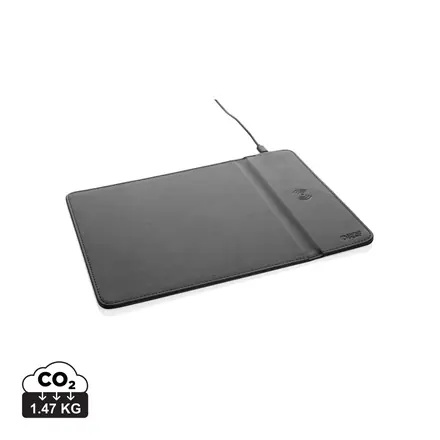 Swiss Peak RCS recycled PU 10W wireless charging mousepad - XD Connects promotional product, branded with your logo