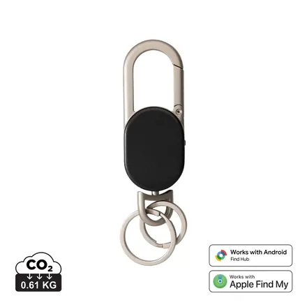 Keyfinder Dual keychain with worldwide locating - XD Connects promotional product, branded with your logo