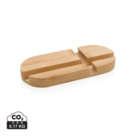 Bamboo tablet and phone holder - XD Connects promotional product, branded with your logo
