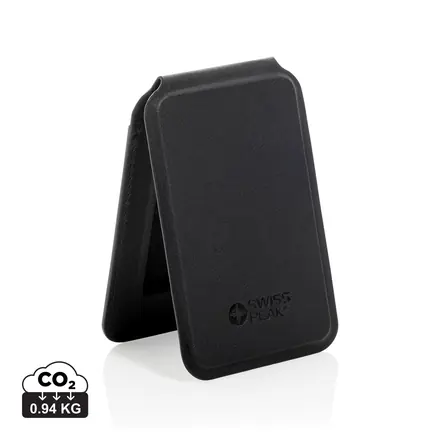 Magstand RCS recycled PU magnetic phone wallet with stand - XD Connects promotional product, branded with your logo