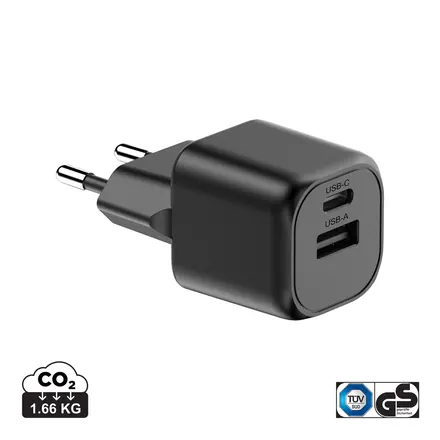 Urban Vitamin Monterey RCS recycled plastic 20W GAN charger - XD Connects promotional product, branded with your logo