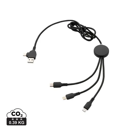 Light up logo 6-in-1 cable - XD Connects promotional product, branded with your logo