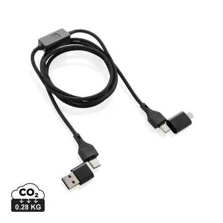 Datalock RCS recycled 60W hacking protection cable - XD Connects promotional product, branded with your logo