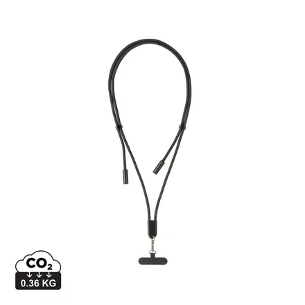 LoopAmp RCS RPET adjustable 160 cm phone cord with 60W cable - XD Connects promotional product, branded with your logo