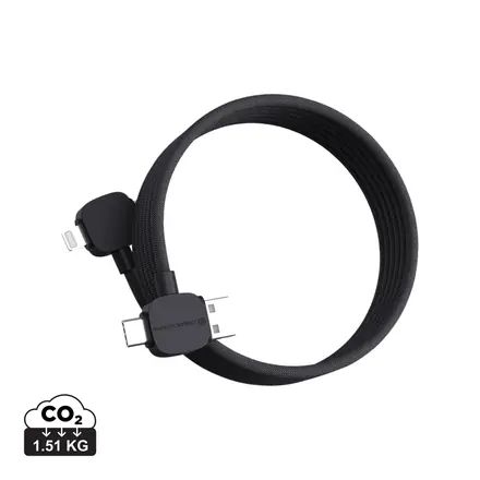 Urban Vitamin Stockton 65W RCS RTPE/RPET magnetic cable - XD Connects promotional product, branded with your logo