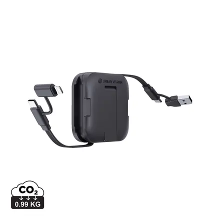 Urban Vitamin San Jose 100W stand with retractable cable - XD Connects promotional product, branded with your logo