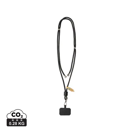 CarryLoop RCS recycled PET adjustable phone holder lanyard - XD Connects promotional product, branded with your logo