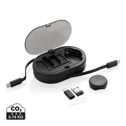 Chargevix RCS rplastic Multi-functional 60W charging set - XD Connects promotional product, branded with your logo