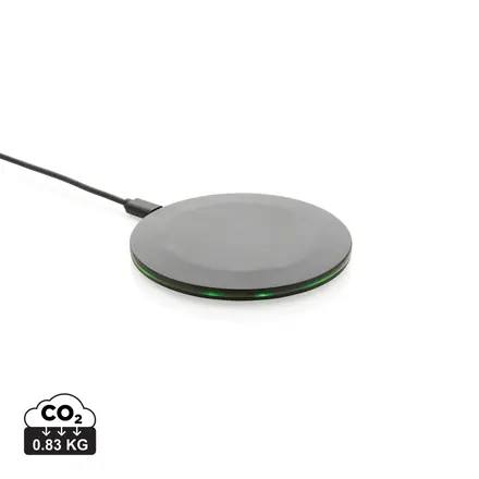 RCS recycled plastic 15W Wireless fast charger - XD Connects promotional product, branded with your logo