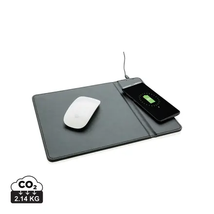 Mousepad with 5W wireless charging - XD Connects promotional product, branded with your logo