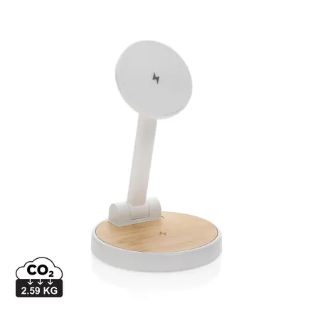 Ontario RCS rplastic 15W magnetic charging 2 in 1 stand - XD Connects promotional product, branded with your logo