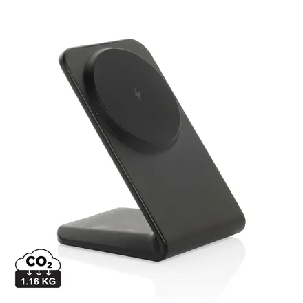 VoltPerch RCS recycled plastic 15W magnetic wireless charger - XD Connects promotional product, branded with your logo